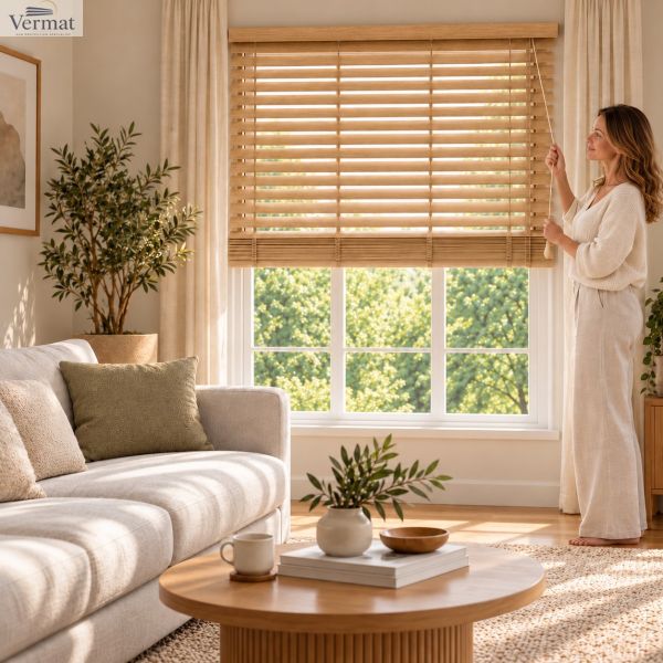 Bambusest ribakardin SUN-BAMBU 50 mm laiuste ribidega – tellimislaius 36–240 cm