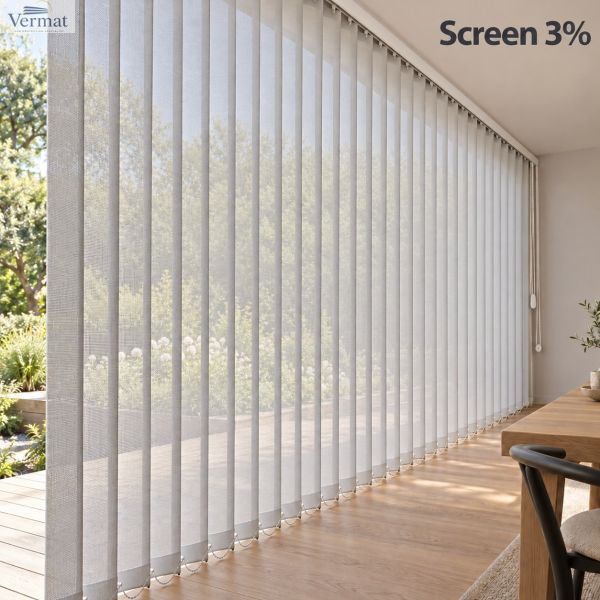 Püstlamellkardin 89 mm SCREEN 3 % – leegiaeglustav | Telli