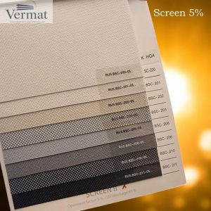 Somfy akkurullaverho – BSC-Screen 5% aurinkosuoja - Suuret verhot-BSC-200-luonnon-valkoinen