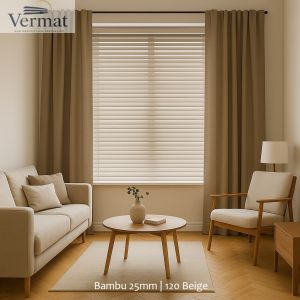 Bambusest ribakardin 25 mm 120 Beige | Vermat